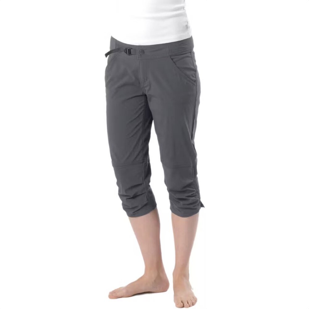 prAna Jasmine Knicker - Stretch DWR hiking pant - Womens 8 - Slate gray